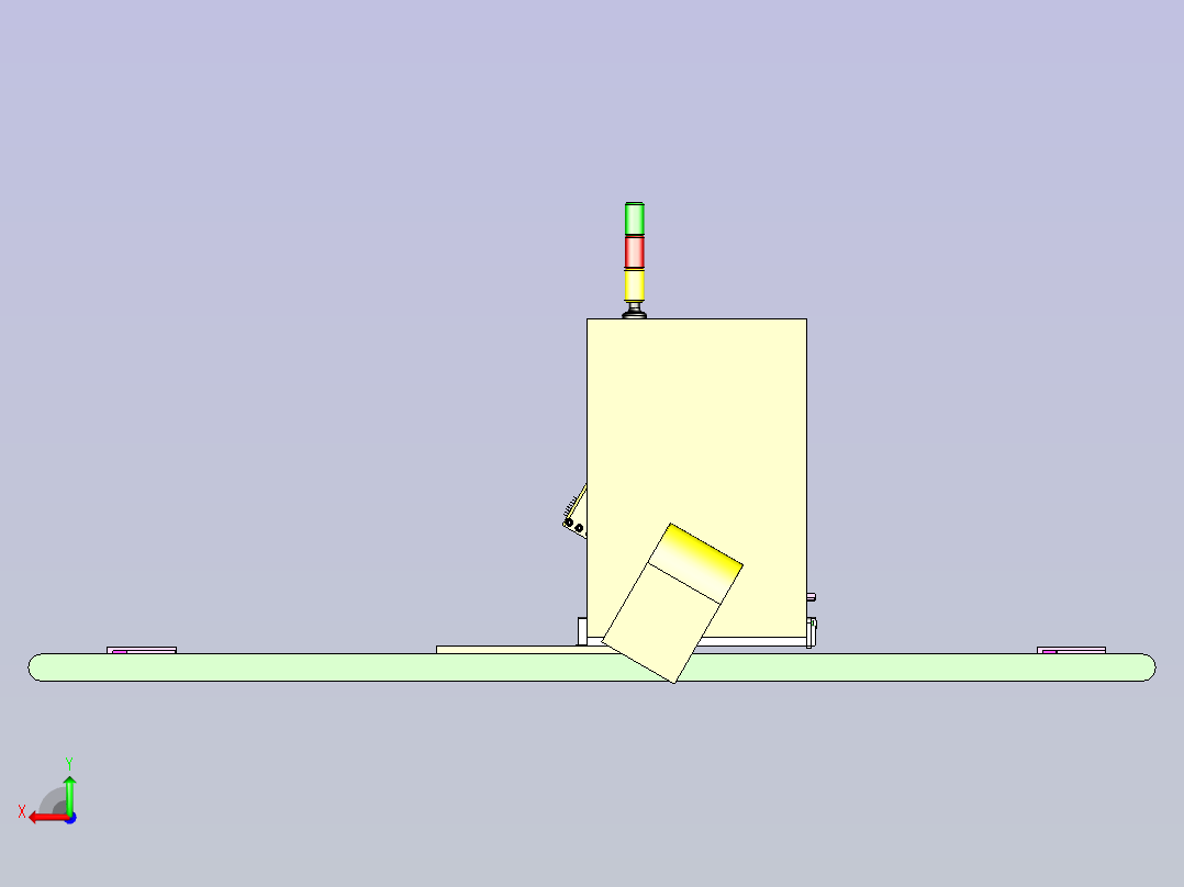 光驱贴膜机3D图纸后视图