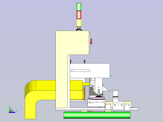 光驱贴膜机3D图纸左视缩略图