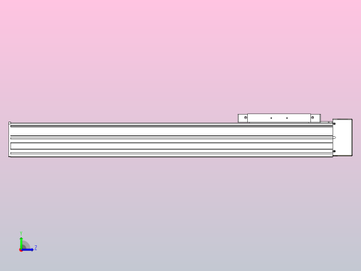 滚珠丝杠直线轴带导轨全封闭TPA-HCR-175D-2510C-L550-MR-C-P75-N3左视缩略图