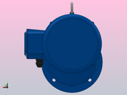 RXF67法兰轴伸式安装斜齿轮减速机RX67-Y1.1-4P-90S-M1-0°-Φ200后视缩略图