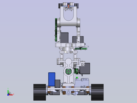 3D扫描机器人履带车前视缩略图