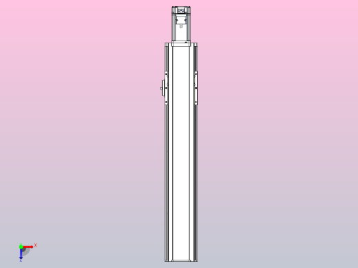 日规模组半封闭丝杆TPA-HNR-105D-1610C-L450-M-Y-P40-N3俯视缩略图