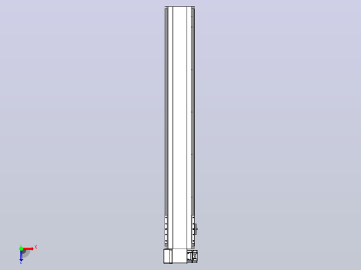 皮带直线轴半封闭可选导轨TPA-HNB-140D-120-L900-LP-Y-P40-N3俯视缩略图