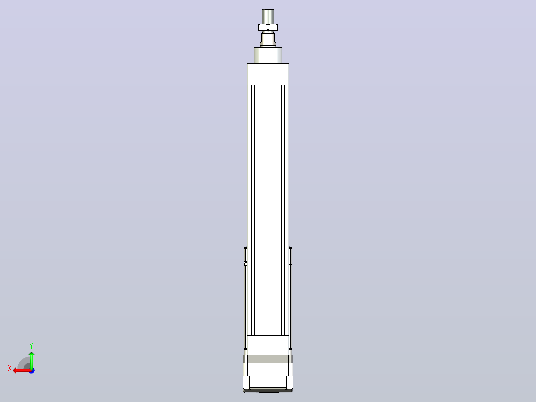轻载电动缸TPA-ESR40-1210C-L200-MR-W-P40-C3后视图