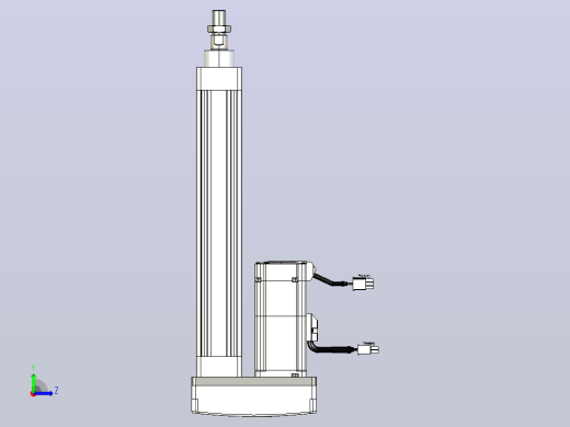 轻载电动缸TPA-ESR40-1210C-L200-MR-W-P40-C3左视缩略图
