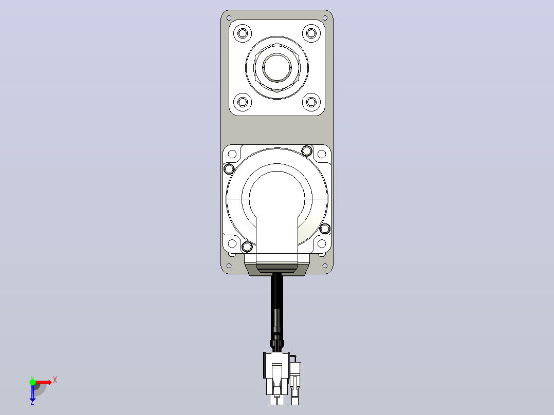 轻载电动缸TPA-ESR40-1210C-L200-MR-W-P40-C3俯视图