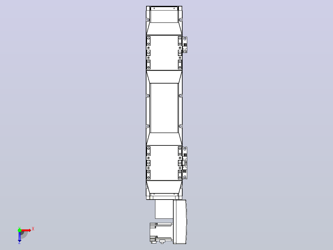 皮带直线轴双滑块型TPA-GCBS-120-P70-L75-QR-M20-N3俯视图