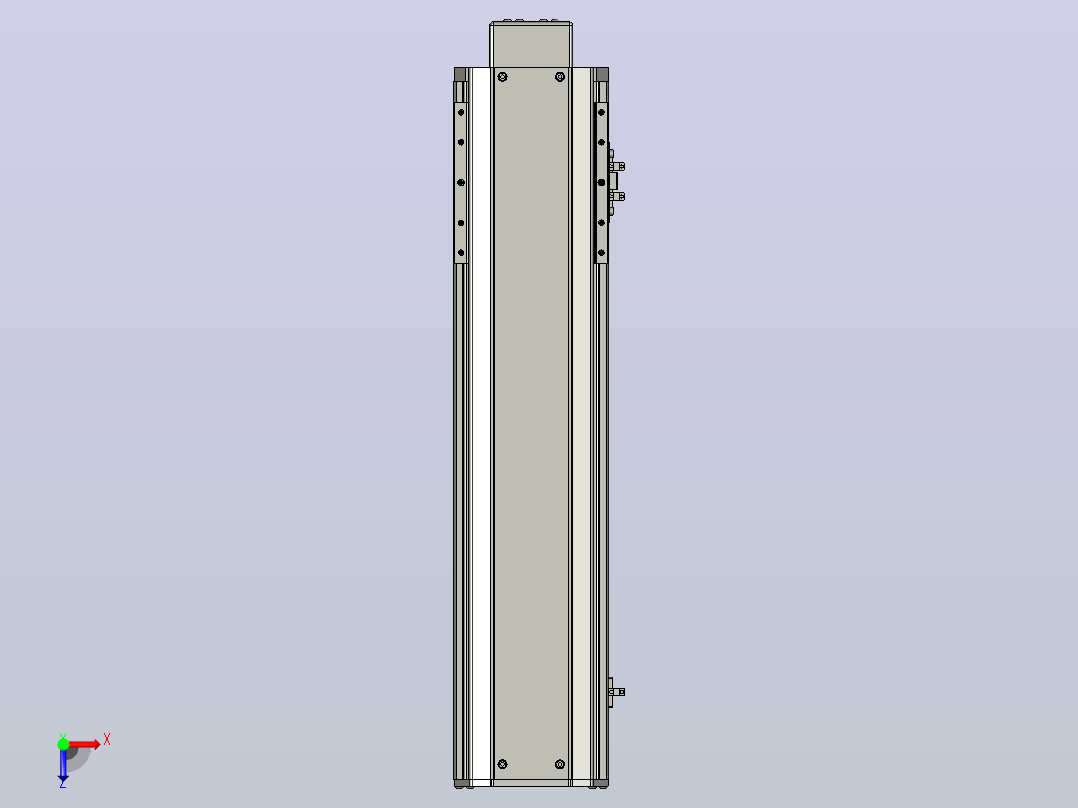 SYS14-400-BM-200W滚珠花健、支撑座、滚珠丝杠、交叉导轨、直线模组.STEP俯视图