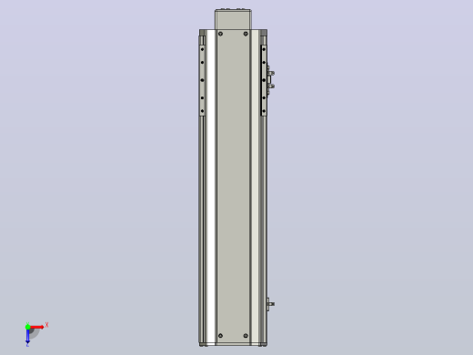 SYS14-400-BM-200W滚珠花健、支撑座、滚珠丝杠、交叉导轨、直线模组.STEP俯视缩略图