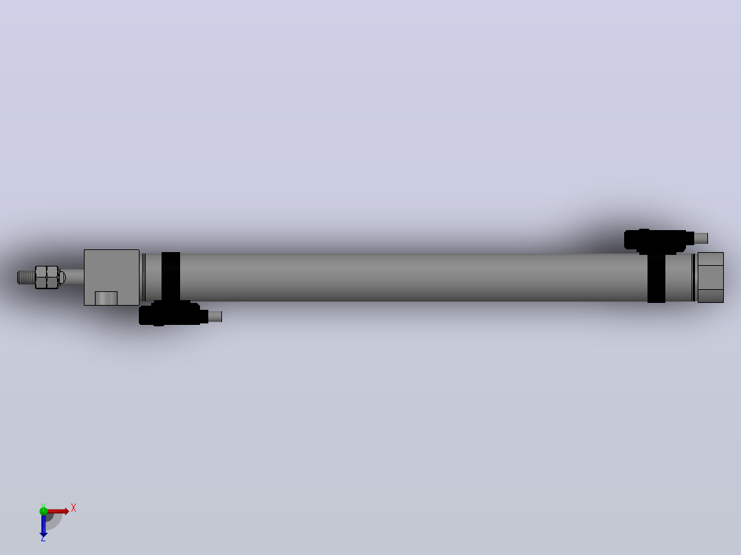 气缸PBR16X175SR+(CS1-M-2-0)俯视图