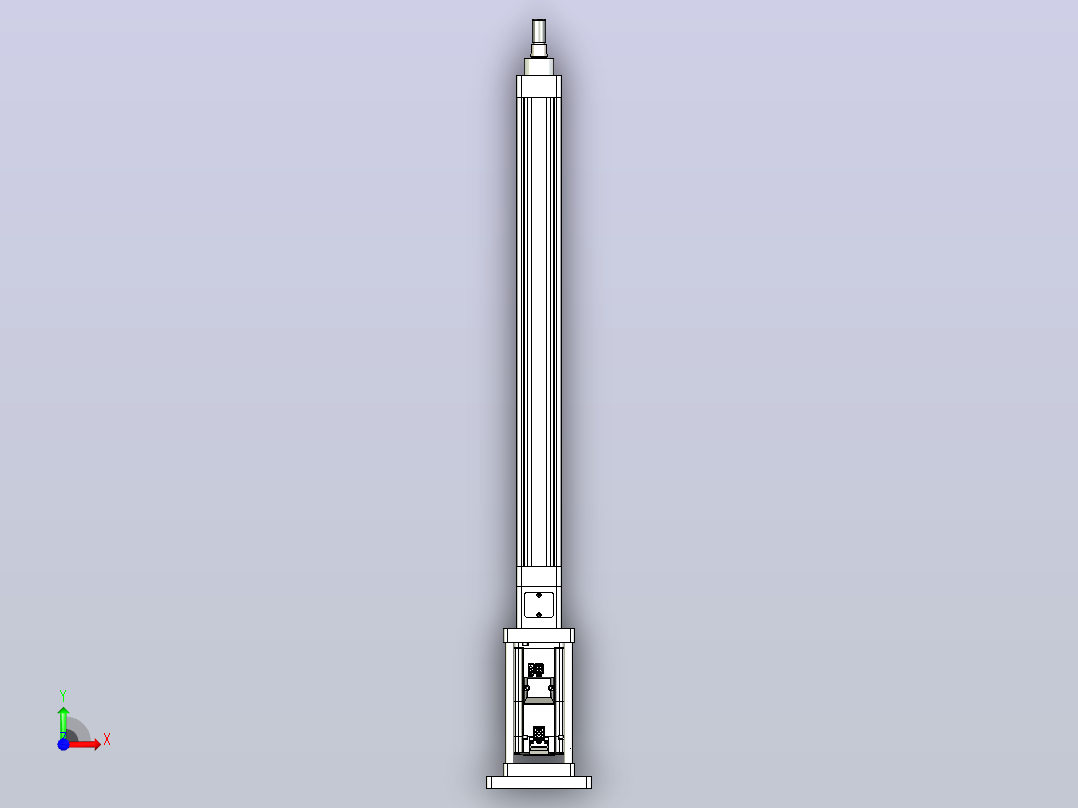 轻载电动缸TPA-ESR40-1210C-L450-M-FB-W-P40-C3前视图