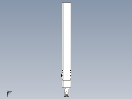 滚珠丝杠直线轴带导轨全封闭TPA-HCR-105D-1610C-L750-M-Y-P40-N3俯视缩略图