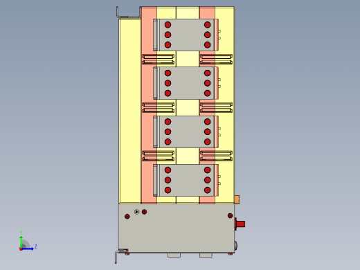NH40-1600_4SZL 4P自动转换开关三维模型202011左视缩略图