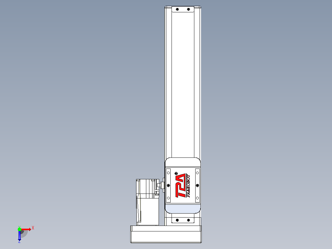 滚珠丝杠直线轴带导轨全封闭TPA-HCR-65S-1610C-L250-ML-Y-P10-N3俯视图