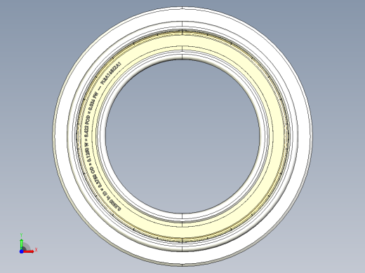 完整的FLRAZZ型微英制系列轴承库— SolidWorks和Step微型轴承模型前视缩略图