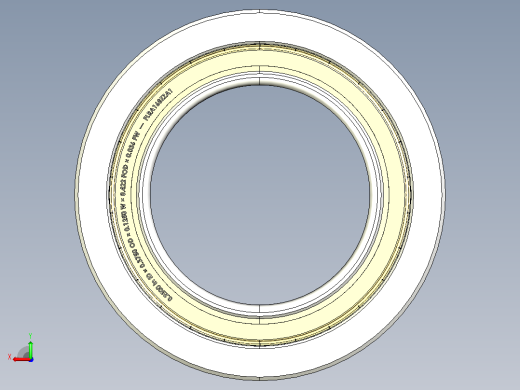 完整的FLRAZZ型微英制系列轴承库— SolidWorks和Step微型轴承模型后视缩略图