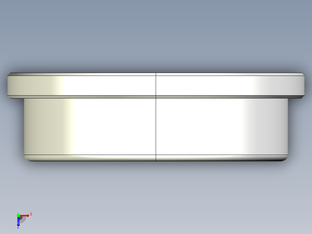 完整的FLRAZZ型微英制系列轴承库— SolidWorks和Step微型轴承模型俯视图