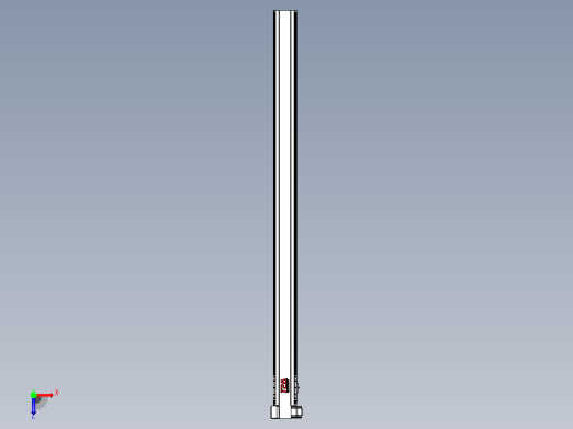 皮带直线轴半封闭可选导轨TPA-HNB-120D-110-L1800-LP-C-P40-N3俯视缩略图