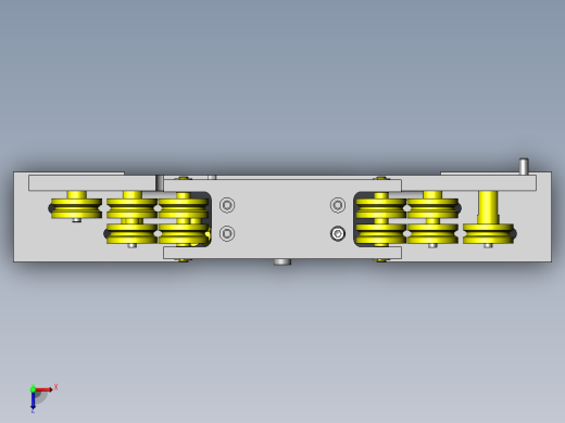 利用钢丝的半自动门俯视缩略图