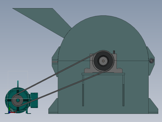 饲料破碎机任务书(sw+cad+说明书)前视缩略图