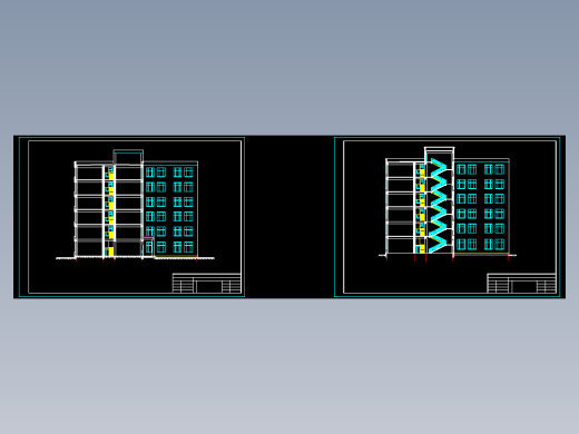 【六层】框架凹字形教学楼毕业设计（计算文件、部分建筑、结构图）