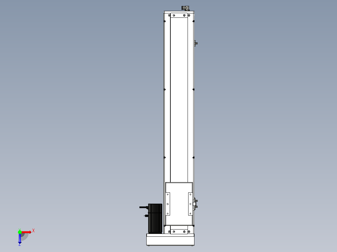 Toyo东佑达直线模组-ECH14-700-BR-200W+煞車俯视图