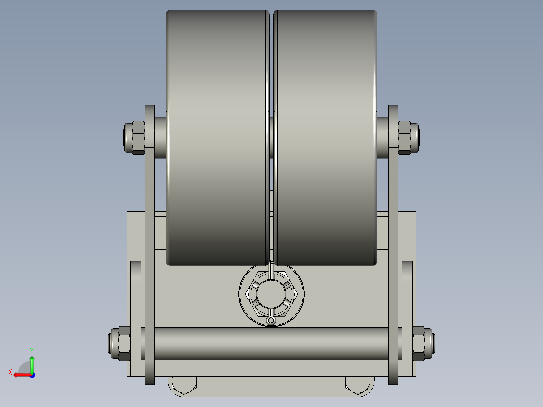 搬运车轮轮胎(1)后视图