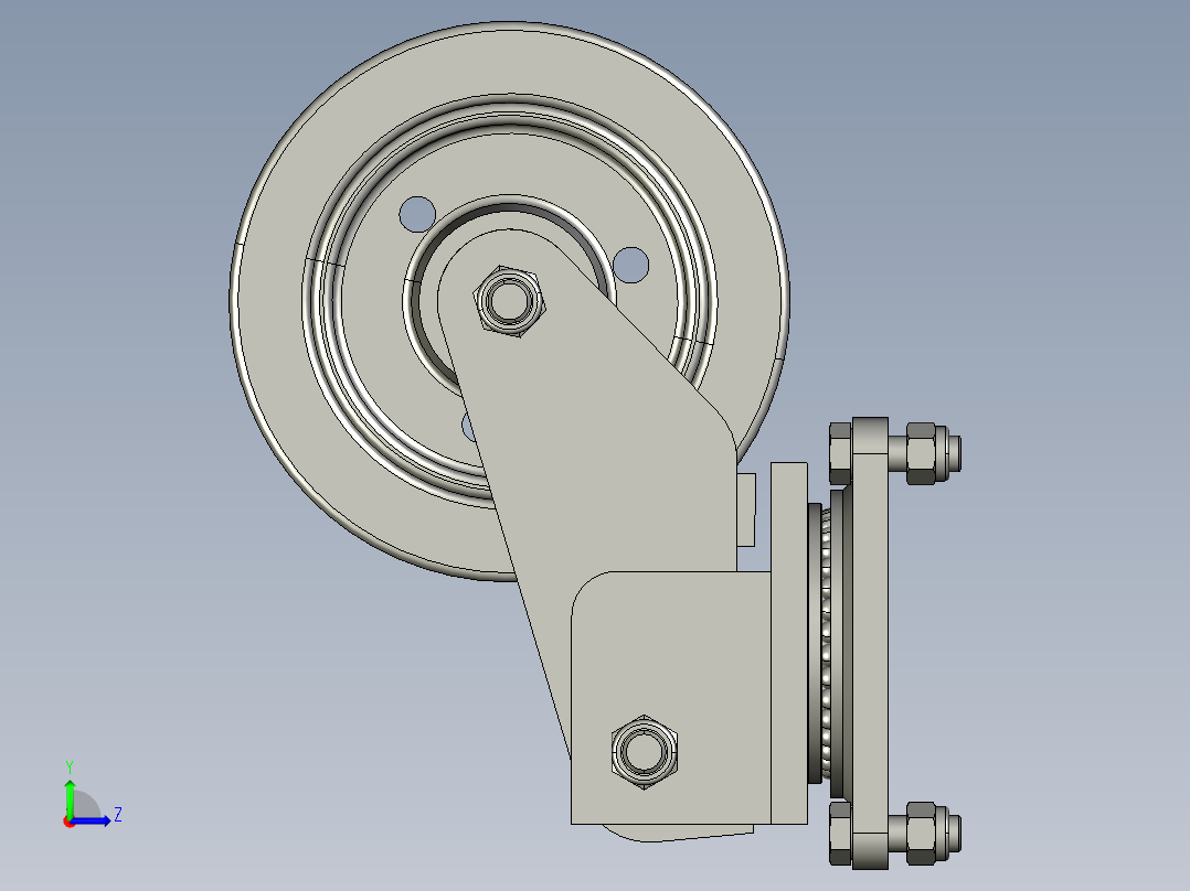 搬运车轮轮胎(1)左视图