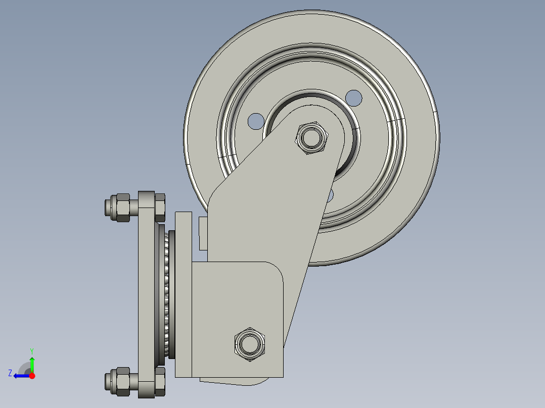 搬运车轮轮胎(1)右视图