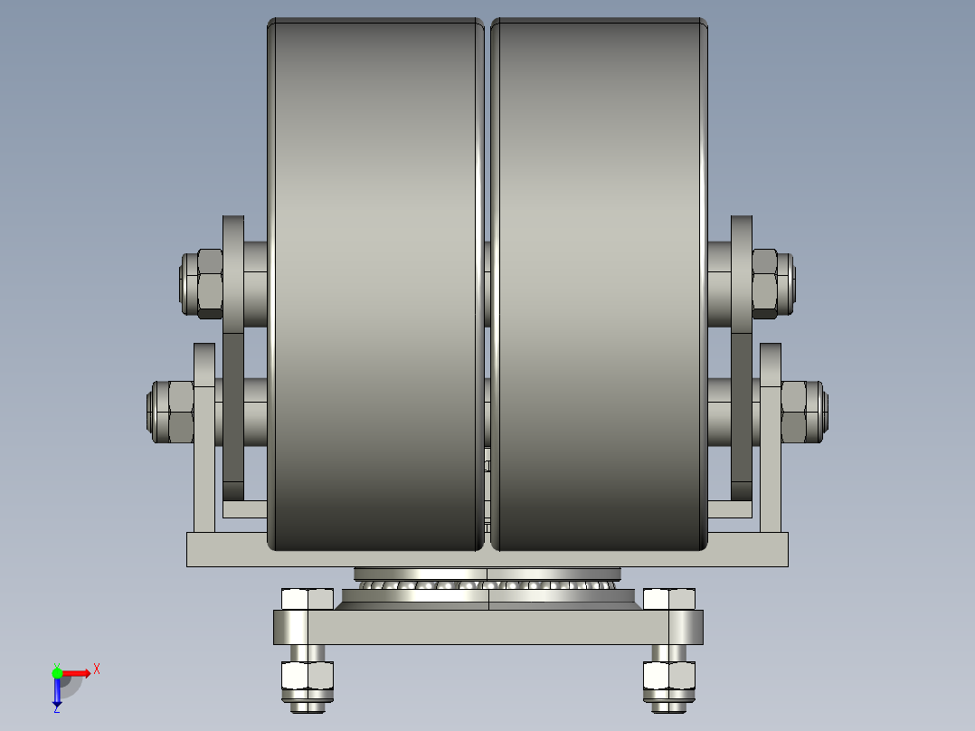 搬运车轮轮胎(1)俯视图