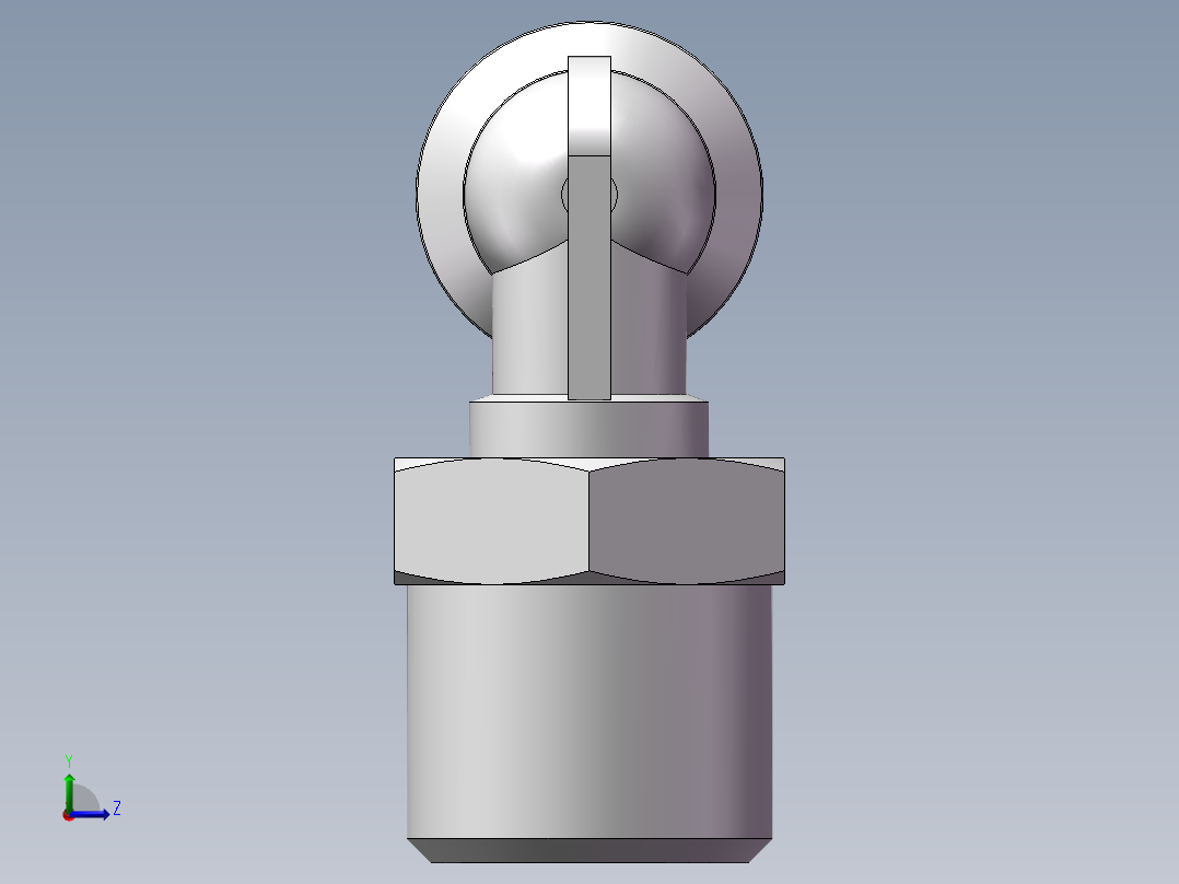 螺纹弯通APL6-G02(2分6厘)左视图