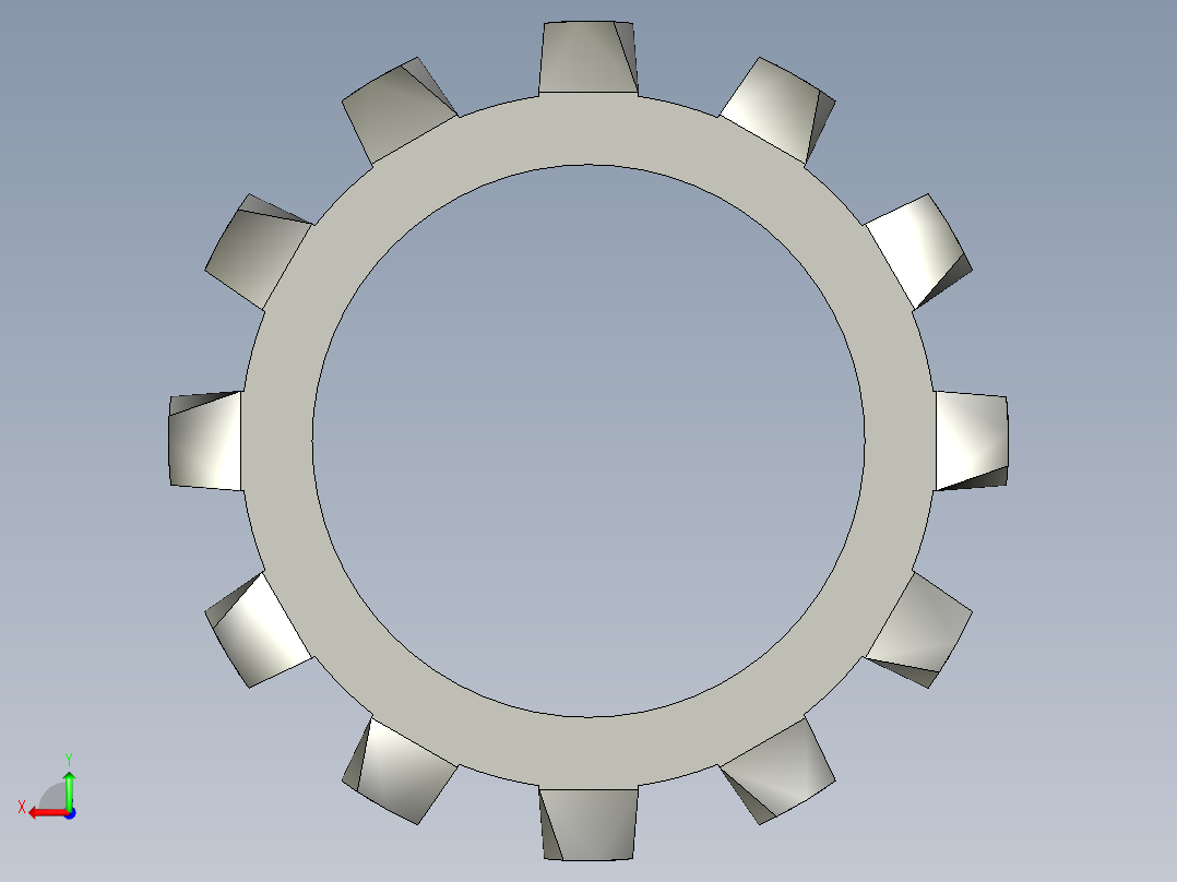 垫圈 外牙锁 公制-EXTERNAL TOOTH LOCK WASHER for M24 SCREW.STEP后视图