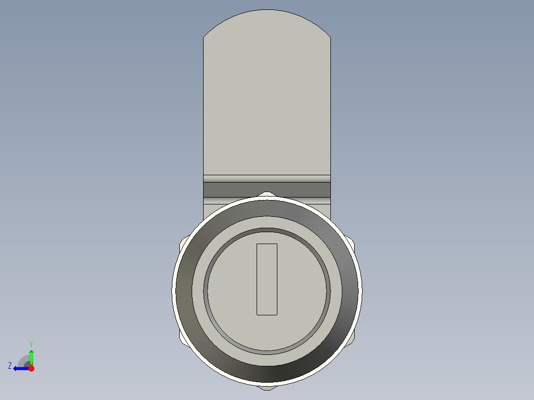 鎖CS-3D多系列多零件图纸模型右视图