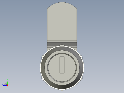 鎖CS-3D多系列多零件图纸模型右视缩略图