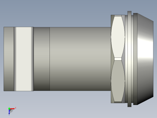 鎖CS-3D多系列多零件图纸模型俯视缩略图