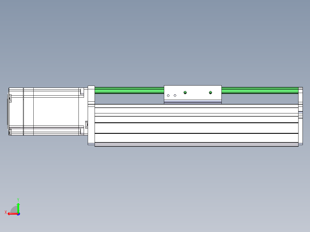 MTH丝杆半封闭模组MT75BS-BC-57后视图