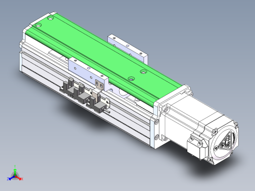 MTH丝杆半封闭模组MT75BS-BC-57正等轴测缩略图