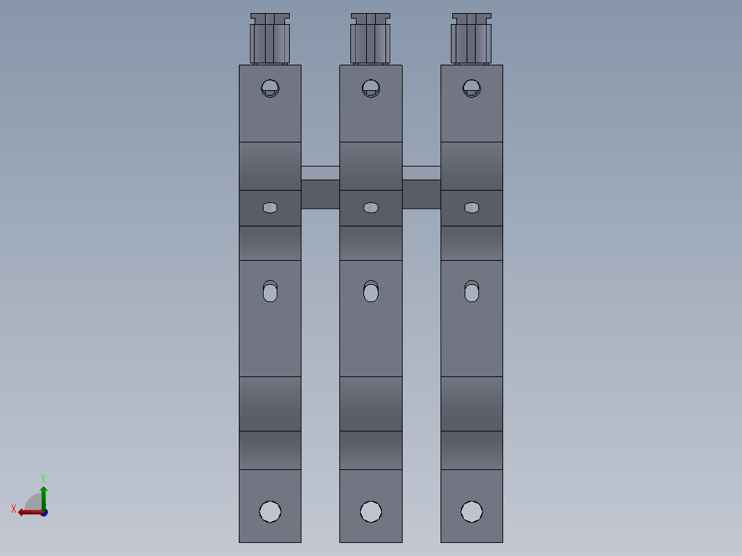 用于 OT630-800 4x150mm2 同相的母线连接后视图
