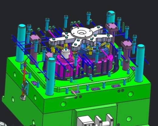 热流道模具3D模型缩略图