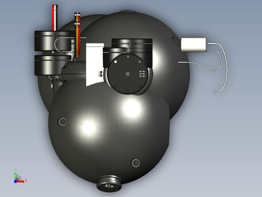 封闭式微型万向球摄像机前视缩略图