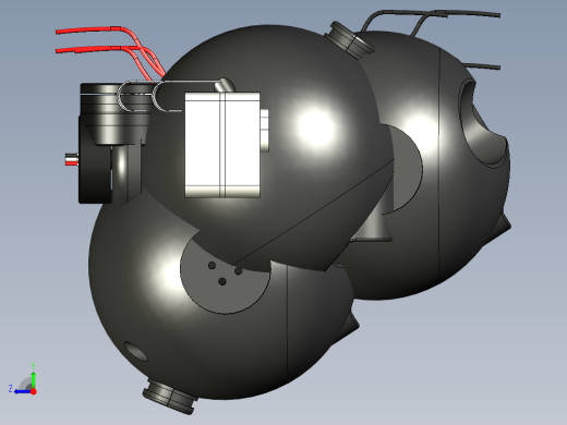 封闭式微型万向球摄像机右视缩略图
