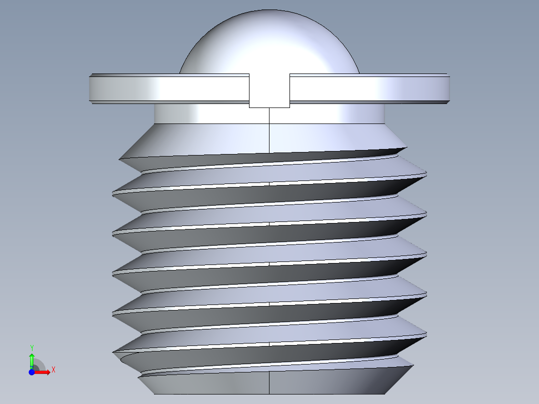 球形紧固件前视图