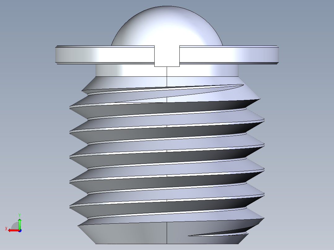 球形紧固件后视图