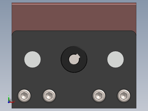 ACTUADOR LINEAL线性执行器3D图纸 Solidworks设计前视缩略图