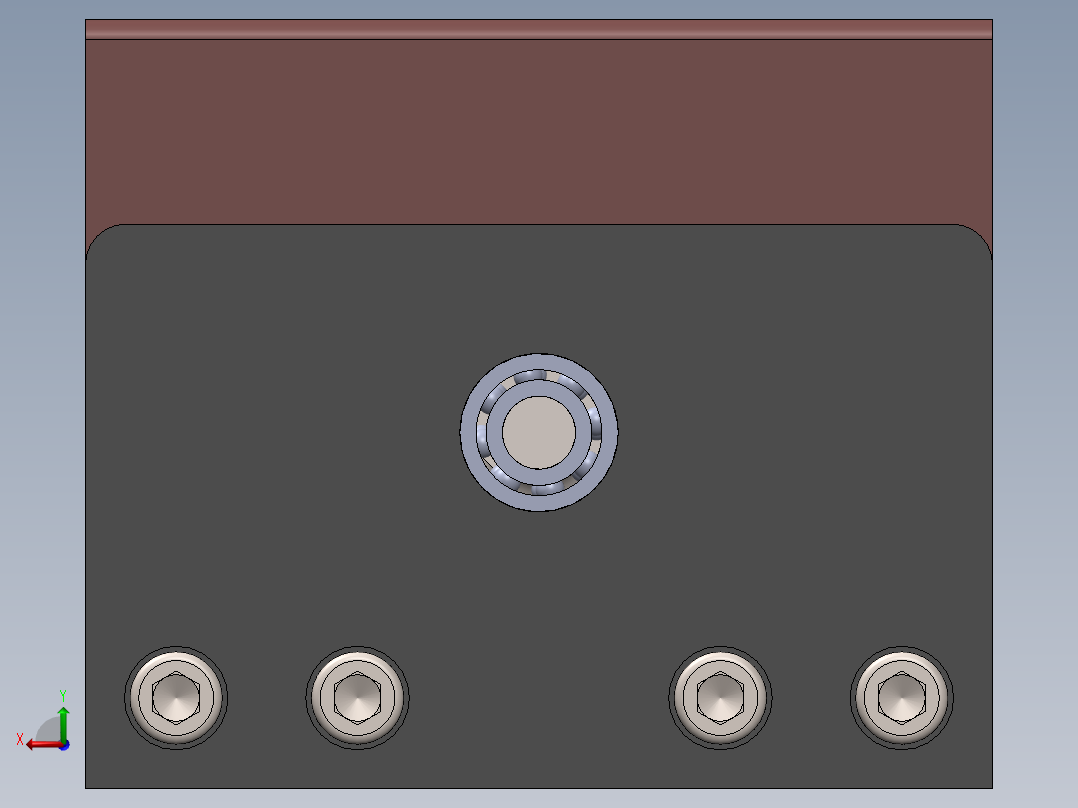 ACTUADOR LINEAL线性执行器3D图纸 Solidworks设计后视图