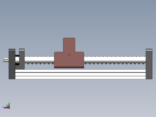 ACTUADOR LINEAL线性执行器3D图纸 Solidworks设计右视缩略图