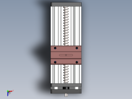 ACTUADOR LINEAL线性执行器3D图纸 Solidworks设计俯视缩略图