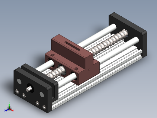 ACTUADOR LINEAL线性执行器3D图纸 Solidworks设计正等轴测缩略图
