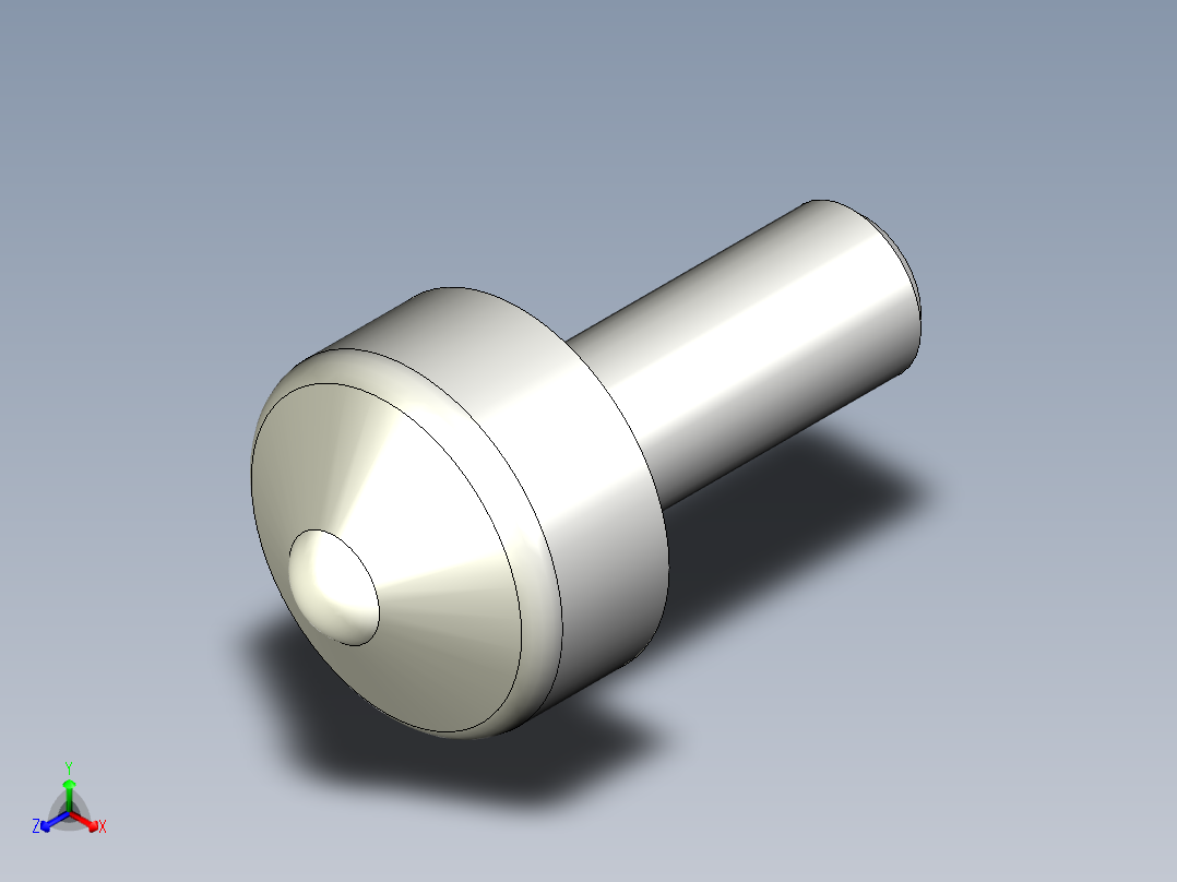 萬向滾珠53-3D多系列多零件图纸模型主视图