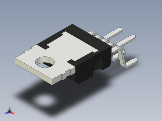 集成电路封装-ST-Pentawatt-V正等轴测缩略图